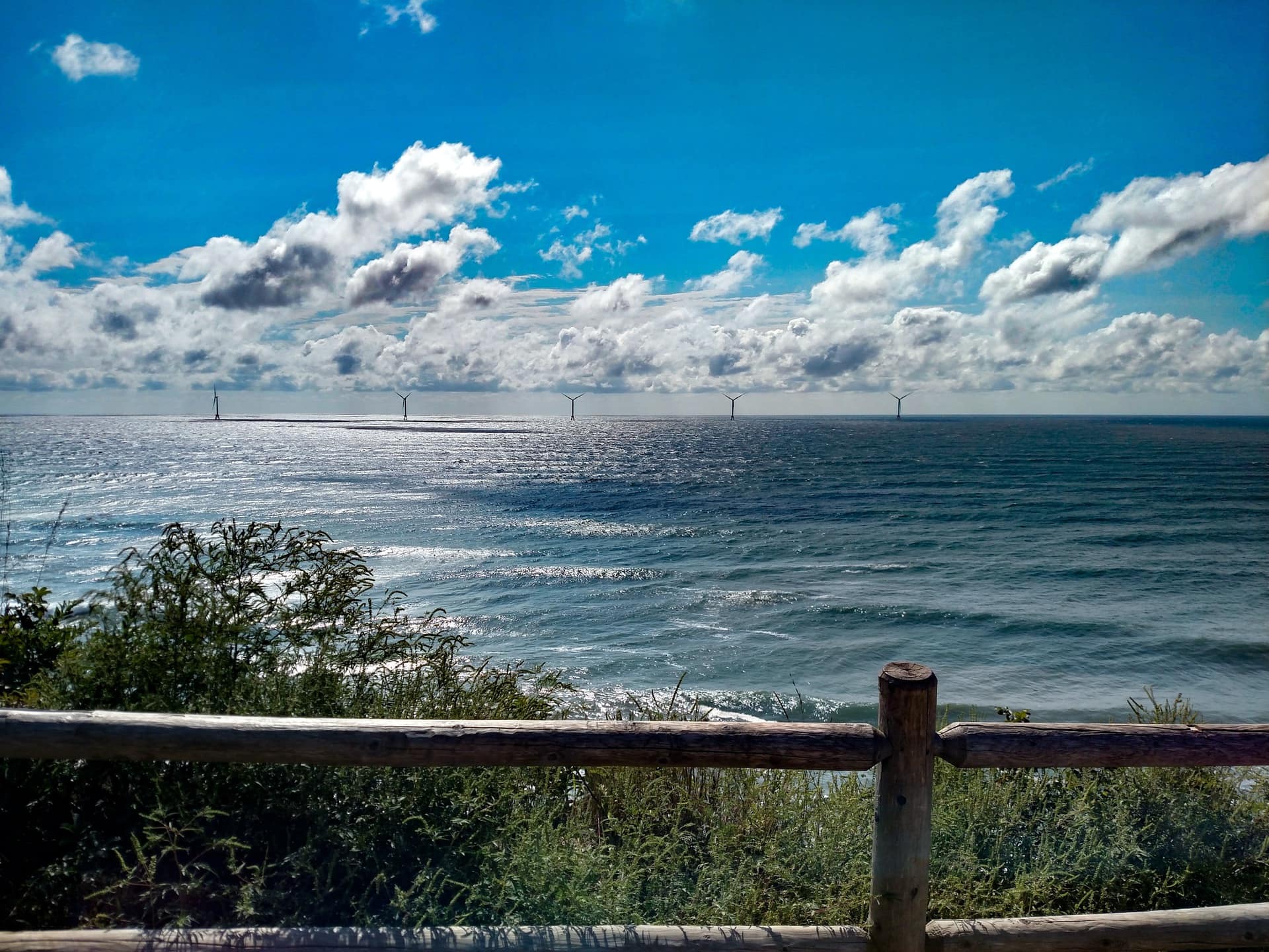 Block Island Wind Farm, view from shore. Photo by Val Stori. Block Island Wind Farm, view from shore. Photo by Val Stori.