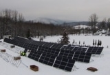 Boardman Hill Solar Farm under construction in December 2014. Reprinted with permission.