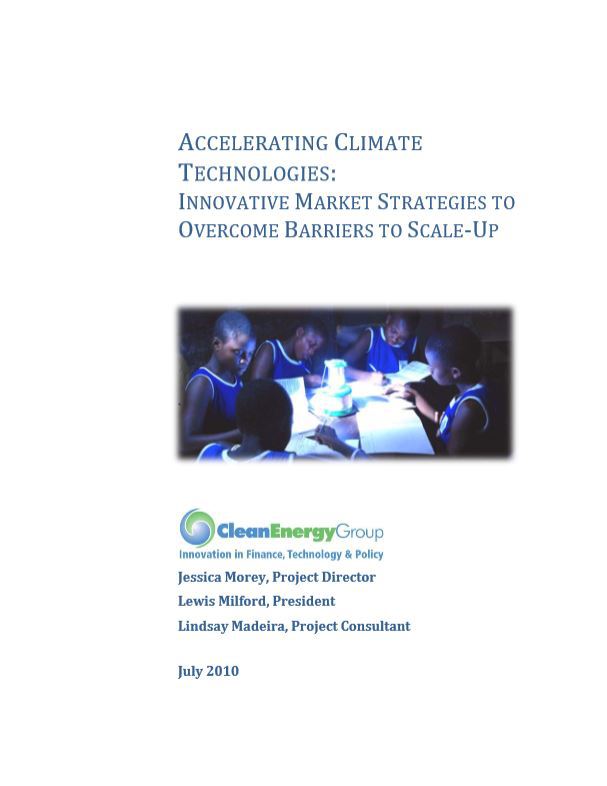 Accelerating Climate Technologies: Innovative Market Strategies to ...