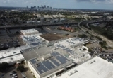 Rooftop solar panels at Oakwood Center in Gretna, LA. Photo: Solar Alternatives