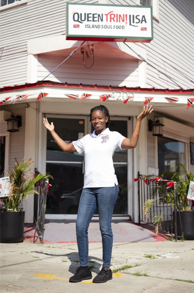 Feed the Second Line Get Lit Stay Lit solar+storage installation at a New Orleans restaurant, Queen Trini Lisa. Source: Katie Sikora