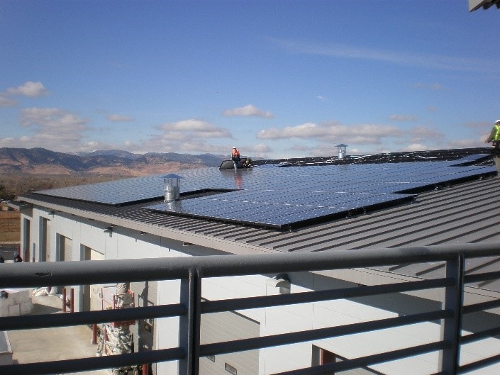 Solar array at Via Mobility Services. © Via Mobility Services.