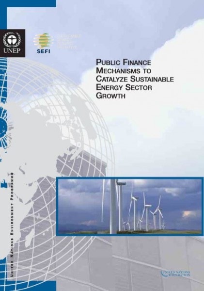 UNEP SEFI report cover dec 2005