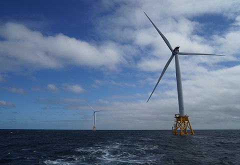Block Island Offshore Wind Farm. Photo by Val Stori/ Clean Energy Group. 